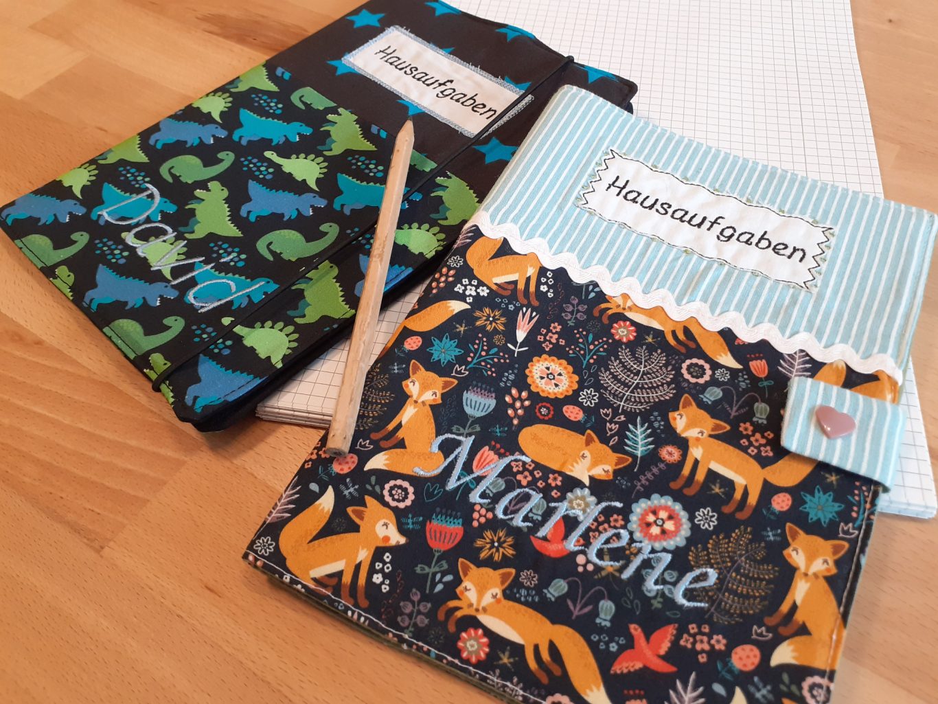 Hausaufgabenheft Name