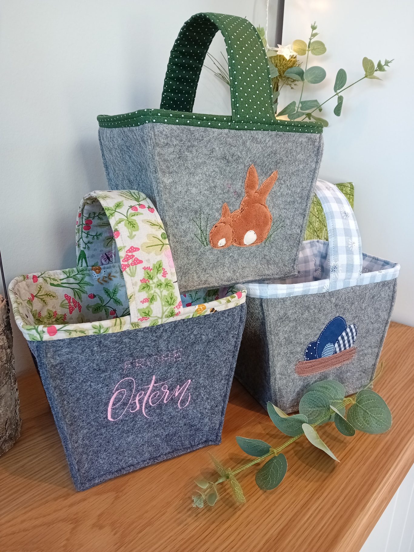 Sammelkörbchen Ostern, Filz