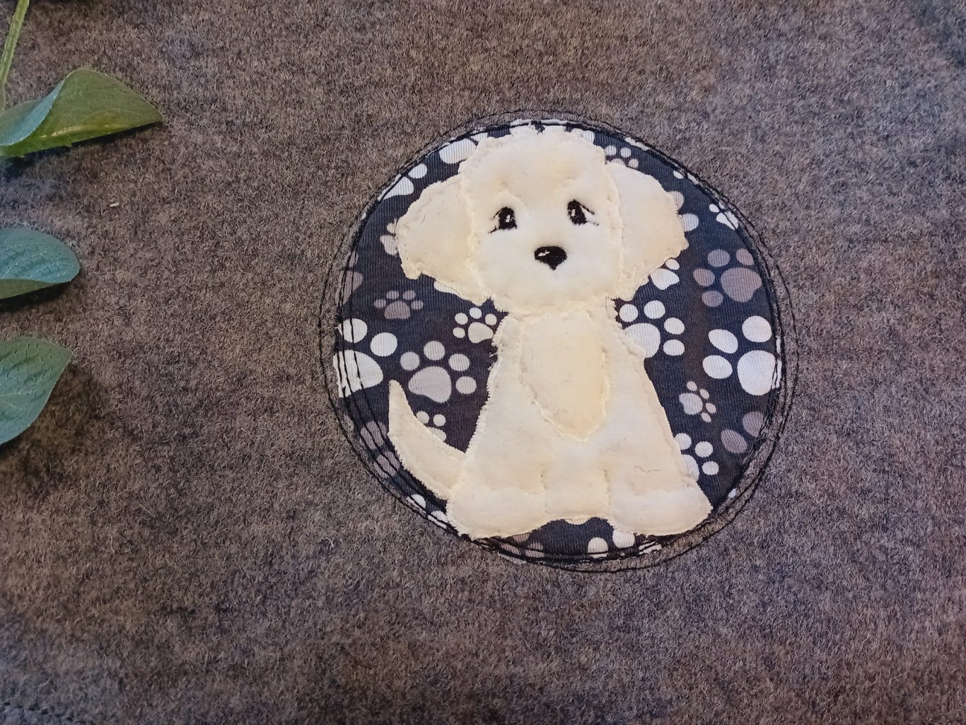 Hund Pepe, Stickdatei von Stickherz