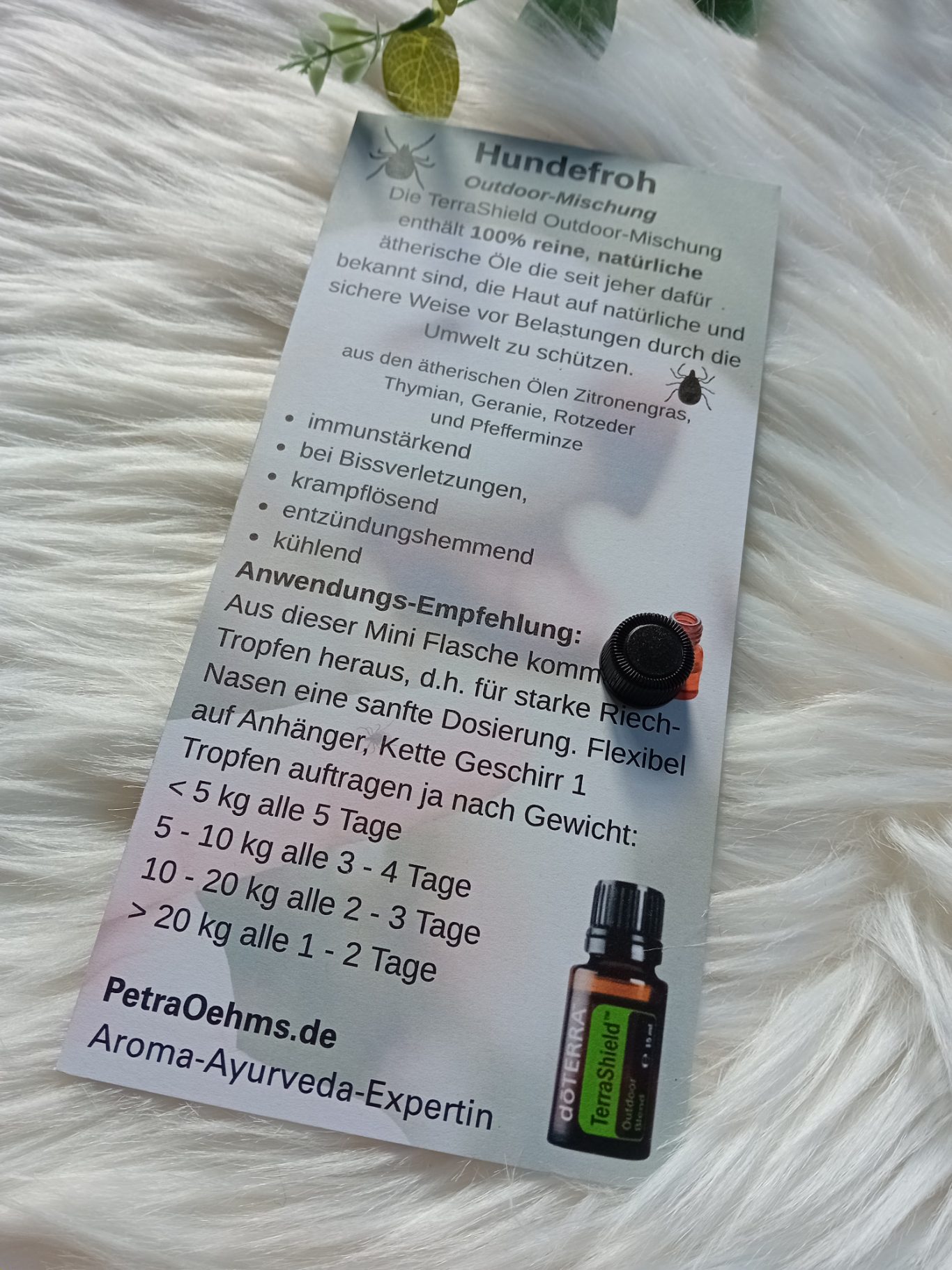 Öl für Hundeanhänger als natürlicher Zeckenschutz